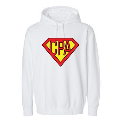 CPA Accountant Superhero T Garment-Dyed Fleece Hoodie