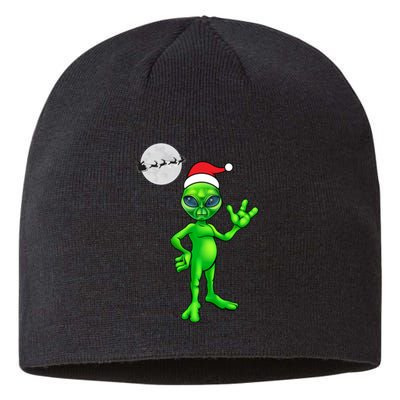 Cute Alien Santa Claus Sustainable Beanie