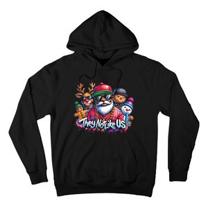 Christmas African Santa They Not Like Us Merry Christmas Day Hoodie