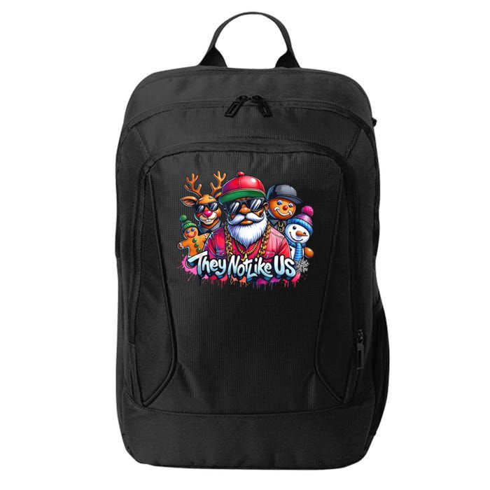 Christmas African Santa They Not Like Us Merry Christmas Day City Backpack