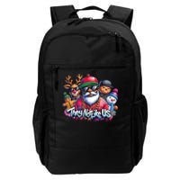 Christmas African Santa They Not Like Us Merry Christmas Day Daily Commute Backpack