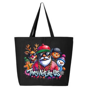 Christmas African Santa They Not Like Us Merry Christmas Day 25L Jumbo Tote