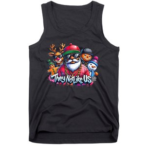 Christmas African Santa They Not Like Us Merry Christmas Day Tank Top