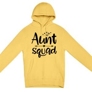 Cute Aunt Squad Great Gift Auntie Gift Premium Pullover Hoodie