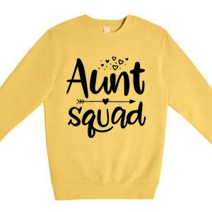 Cute Aunt Squad Great Gift Auntie Gift Premium Crewneck Sweatshirt