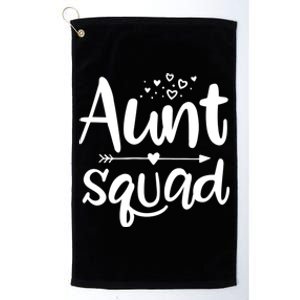 Cute Aunt Squad Great Gift Auntie Gift Platinum Collection Golf Towel