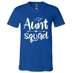 Cute Aunt Squad Great Gift Auntie Gift V-Neck T-Shirt