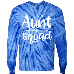 Cute Aunt Squad Great Gift Auntie Gift Tie-Dye Long Sleeve Shirt