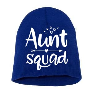 Cute Aunt Squad Great Gift Auntie Gift Short Acrylic Beanie