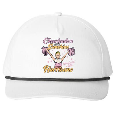 Cheerleaders Are Sunshine Mixed With Little Hurricane Cute Gift Snapback Five-Panel Rope Hat