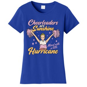 Cheerleaders Are Sunshine Mixed With Little Hurricane Cute Gift Women's T-Shirt