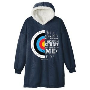 Cute Archery Shirts Hooded Wearable Blanket