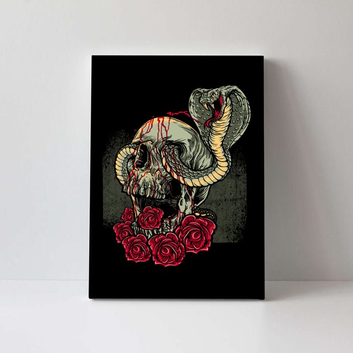 Cobra And Skull Canvas