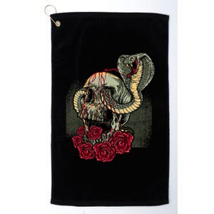 Cobra And Skull Platinum Collection Golf Towel