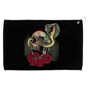 Cobra And Skull Grommeted Golf Towel