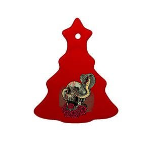 Cobra And Skull Ceramic Tree Ornament