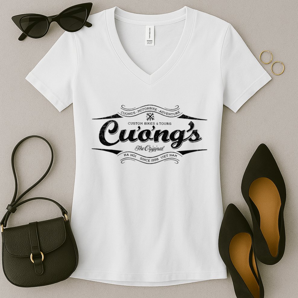 Cuongs Archer Slater Women's V-Neck T-Shirt