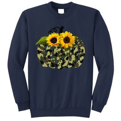 Camouflage And Sunflower Pumpkin Fall Autumn Thanksgiving Sweatshirt