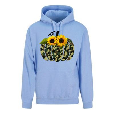 Camouflage And Sunflower Pumpkin Fall Autumn Thanksgiving Unisex Surf Hoodie