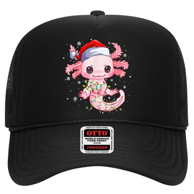 Christmas Axolotl Santa Hat Lights Japanese Cute Anime Xmas Hat