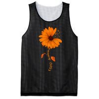 Copd Awareness Sunflower Orange Ribbon Mesh Reversible Basketball Jersey Tank