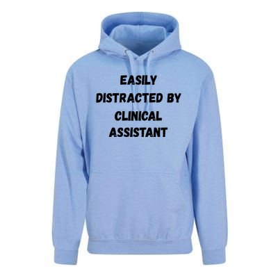 Clinical Assistant Student Easily Distracted By Clinical As Cool Gift Unisex Surf Hoodie