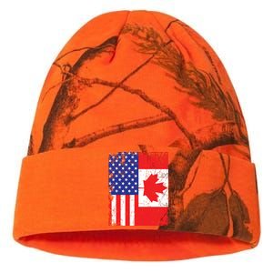 Canadian American Shirts USA Canada Flag 4th Of July Kati Licensed 12" Camo Beanie