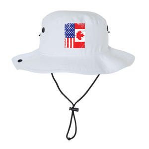 Canadian American Shirts USA Canada Flag 4th Of July Legacy Cool Fit Booney Bucket Hat