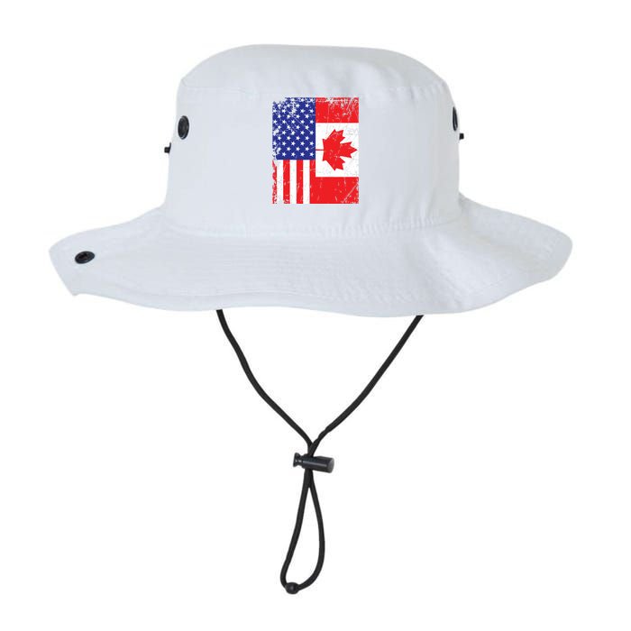 Canadian American Shirts USA Canada Flag 4th Of July Legacy Cool Fit Booney Bucket Hat