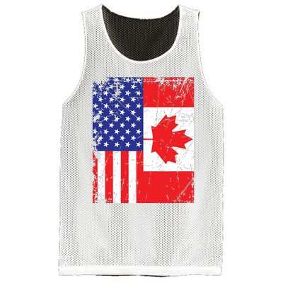 Canadian American Shirts USA Canada Flag 4th Of July Mesh Reversible Basketball Jersey Tank