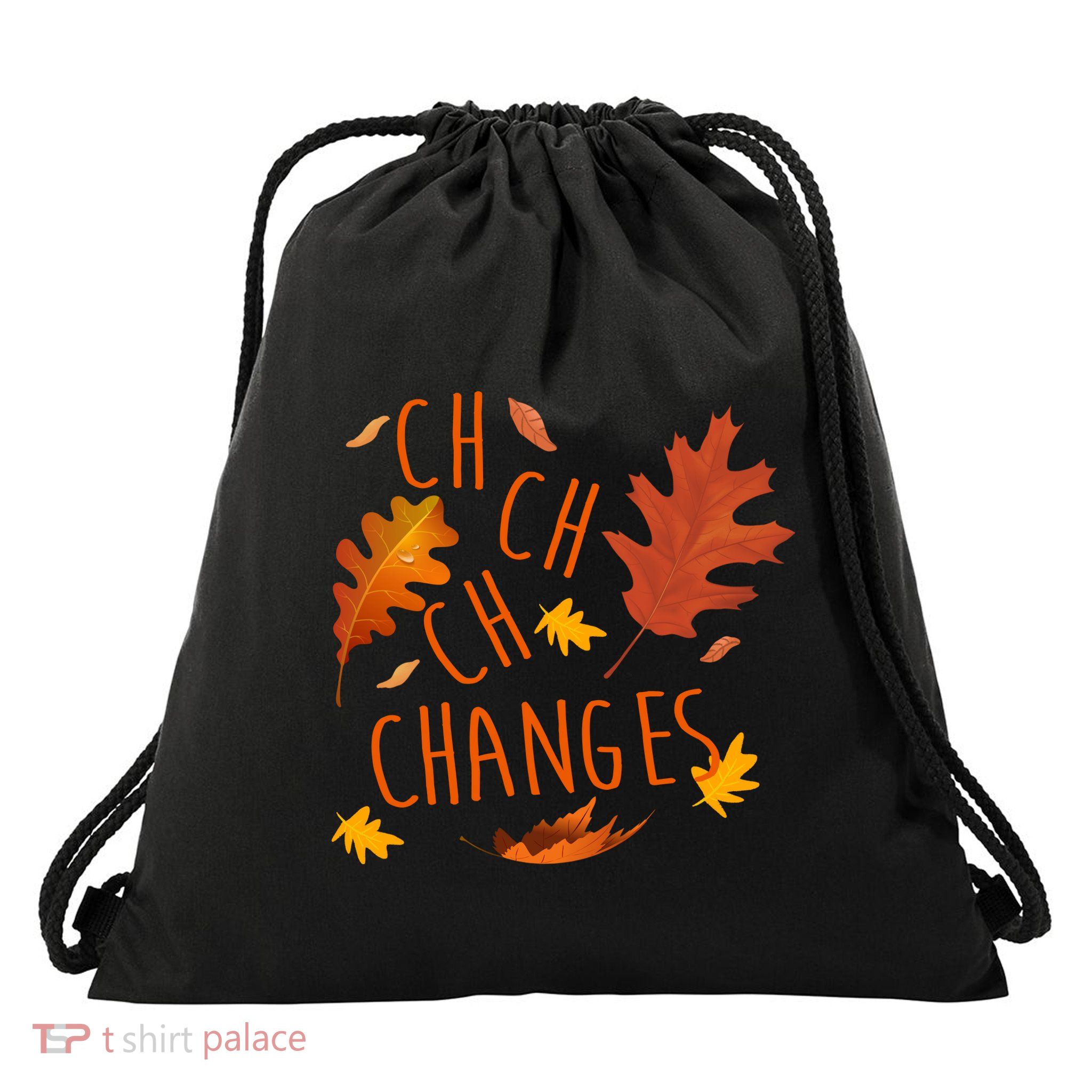 Changes Autumn Season Drawstring Bag
