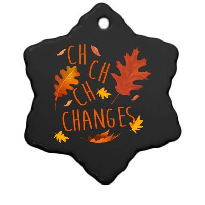 Changes Autumn Season Ceramic Star Ornament