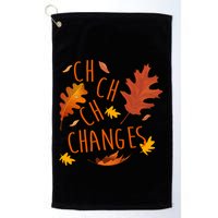 Changes Autumn Season Golf Towel