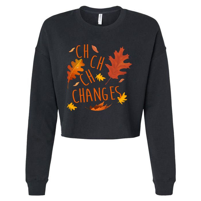 Changes Autumn Season Cropped Pullover Crew