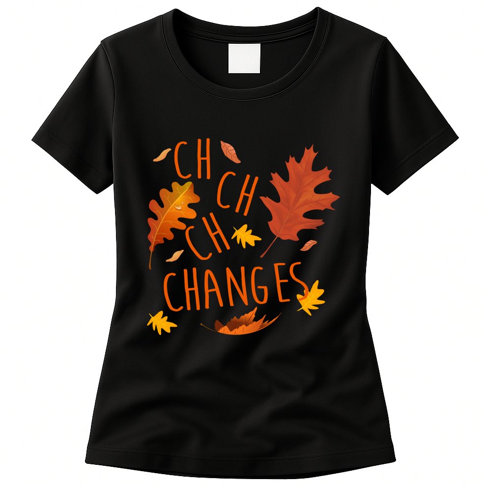 Changes Autumn Season Womens T-Shirt