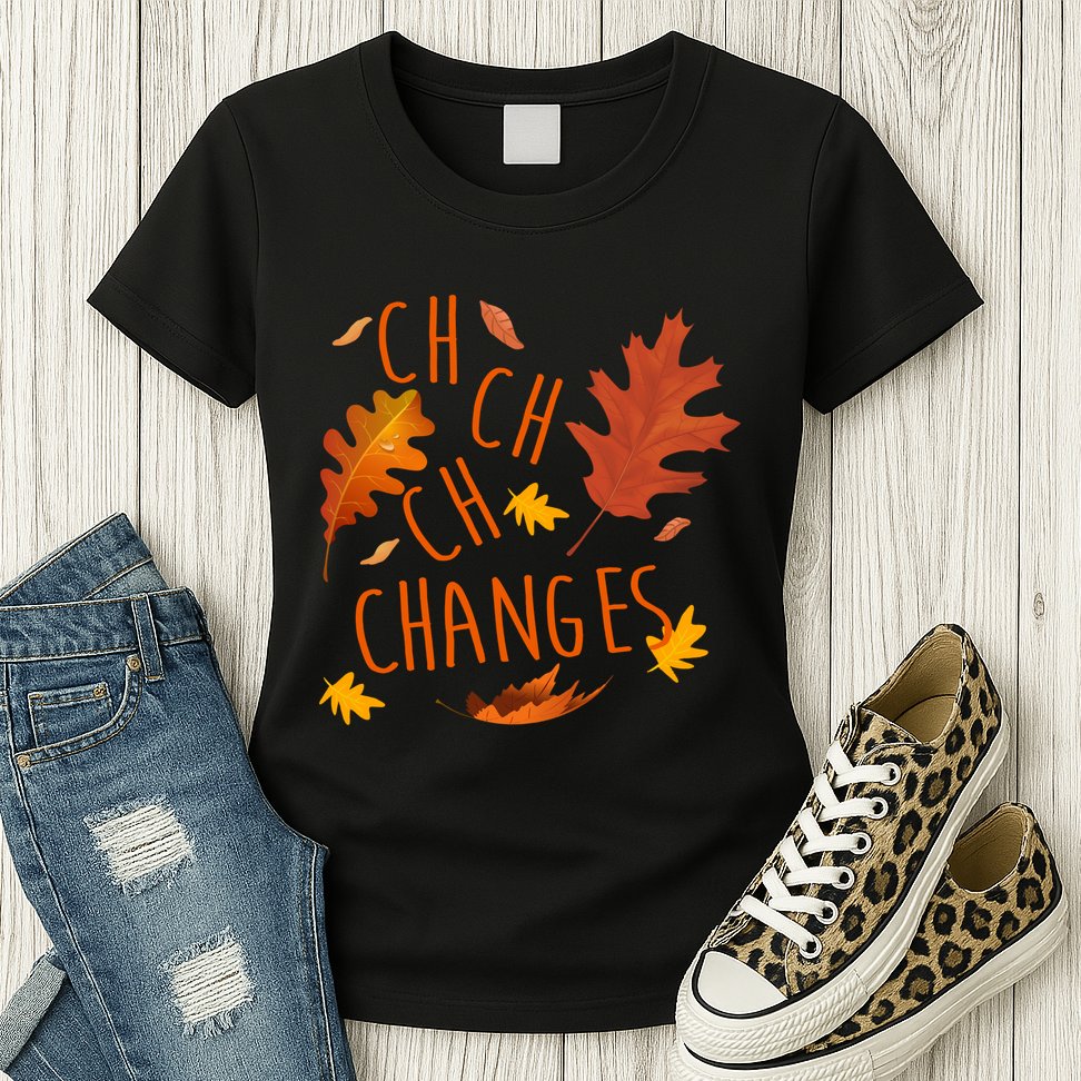 Changes Autumn Season Womens T-Shirt