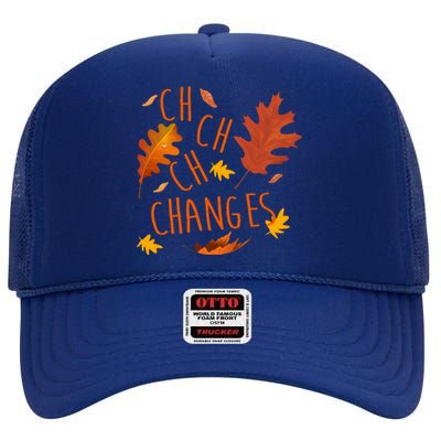 Changes Autumn Season High Crown Mesh Back Trucker Hat