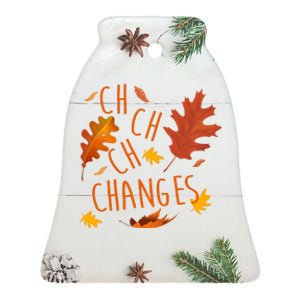 Changes Autumn Season Ceramic Bell Ornament