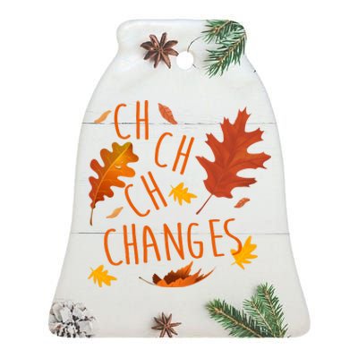 Changes Autumn Season Ceramic Bell Ornament