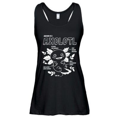 Cute Axolotl Shirt, Anatomy Of A Axolotl Funny Girls Boys Ladies Essential Flowy Tank