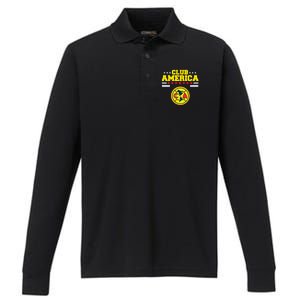 Club America Score Big With Our Exclusive Collection Performance Long Sleeve Polo