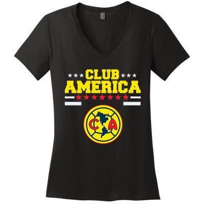 Club America Score Big With Our Exclusive Collection Women's V-Neck T-Shirt