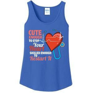 Cute And Skilled Nurse Heartbeat Magician Gift Ladies Essential Tank