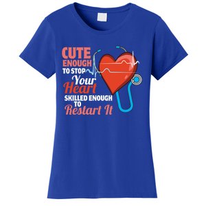 Cute And Skilled Nurse Heartbeat Magician Gift Women's T-Shirt