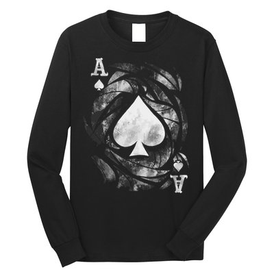 Card Ace Spades Play Playing Long Sleeve Shirt