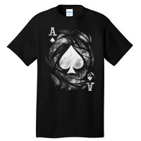 Card Ace Spades Play Playing Tall T-Shirt