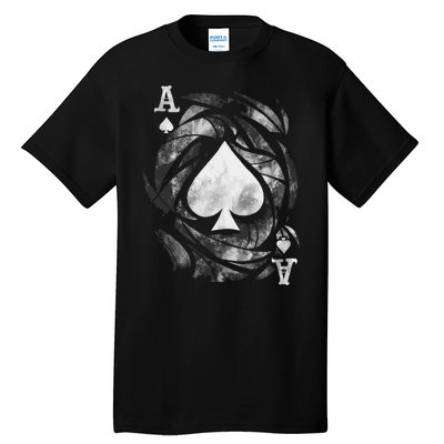 Card Ace Spades Play Playing Tall T-Shirt