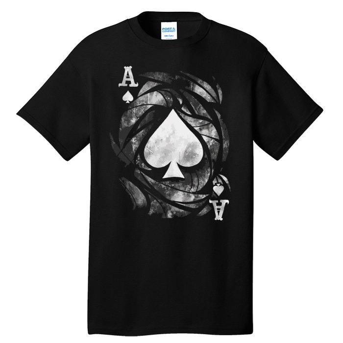 Card Ace Spades Play Playing Tall T-Shirt