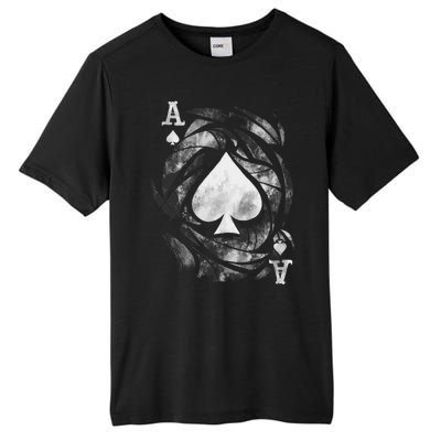 Card Ace Spades Play Playing Tall Fusion ChromaSoft Performance T-Shirt