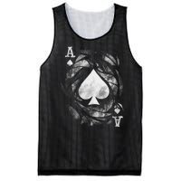 Card Ace Spades Play Playing Mesh Reversible Basketball Jersey Tank